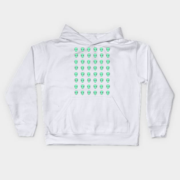 Alien emoji tee Kids Hoodie by Hayderparker123